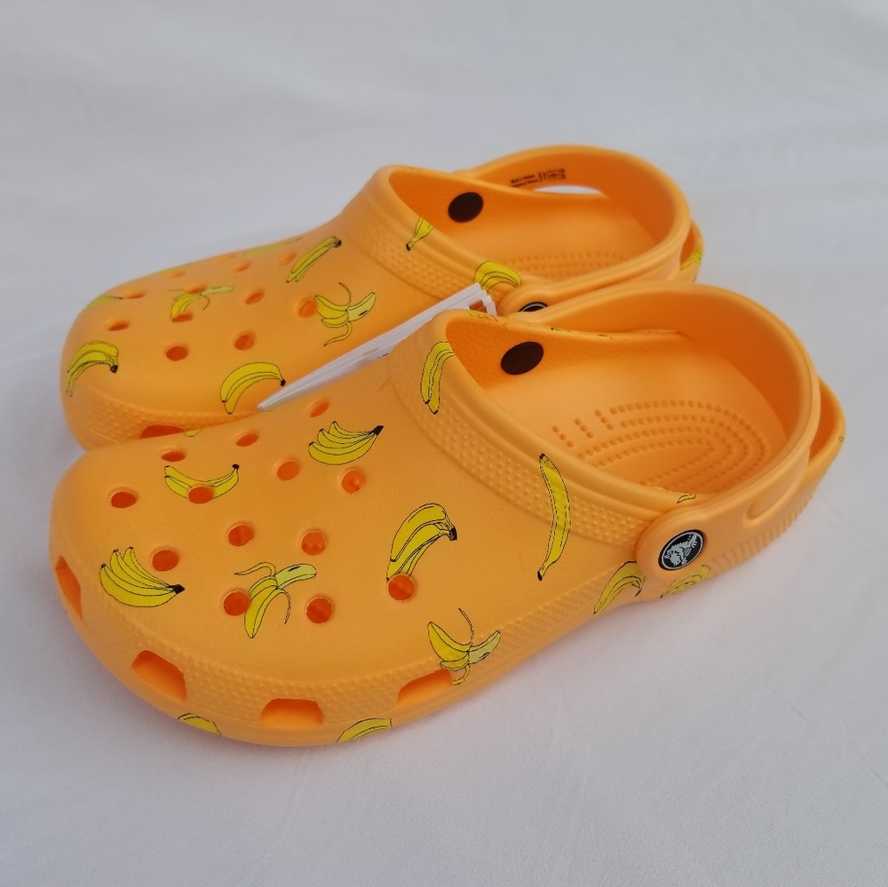 Unisex Banana print Crocs
